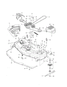 Mower Deck  /  Cutting Deck parts for Husqvarna Riding Mower Tractor 28982 from AppliancePartsPros.com