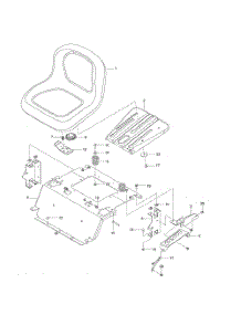 Seat parts for Husqvarna Riding Mower Tractor 28982 from AppliancePartsPros.com