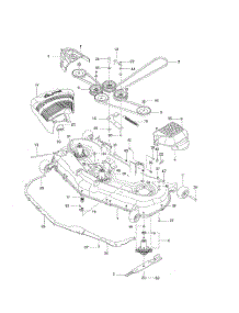Mower Deck   /   Cutting Deck parts for Husqvarna Riding Mower Tractor 289820 from AppliancePartsPros.com