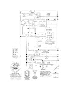 Schematic Diagram parts for Husqvarna Riding Mower Tractor 290840 from AppliancePartsPros.com