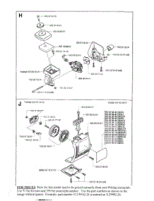 Air Filter, Carb, Starter parts for Husqvarna Grass Line Trimmer 323L from AppliancePartsPros.com