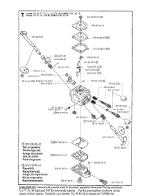 Carburetor Assembly parts for Husqvarna Grass Line Trimmer 323L from AppliancePartsPros.com