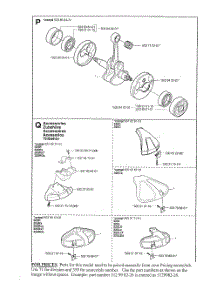 Crankshaft parts for Husqvarna Grass Line Trimmer 323R from AppliancePartsPros.com