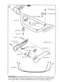 Control Handle parts for Husqvarna Brush Cutter 325HS99 from AppliancePartsPros.com