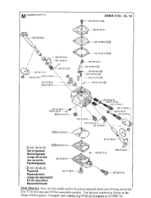 Carb parts for Husqvarna Brush Cutter 325HS99X from AppliancePartsPros.com