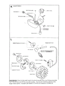 Fuel Sys,Ignition, Clutch parts for Husqvarna Grass Line Trimmer 325RX from AppliancePartsPros.com
