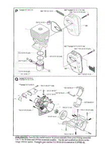 Cylinder  /  Muffler  /  Housing parts for Husqvarna Grass Line Trimmer 326C from AppliancePartsPros.com
