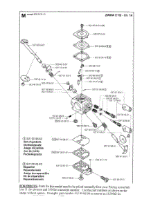 Carb parts for Husqvarna Hedge Trimmer 326HS75 from AppliancePartsPros.com