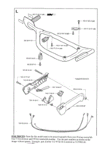 Control Handle parts for Husqvarna Hedge Trimmer 326HS99 from AppliancePartsPros.com