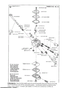 Carb parts for Husqvarna Grass Line Trimmer 326LX from AppliancePartsPros.com