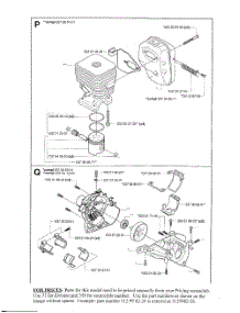 Cylinder, Muffler, Housing parts for Husqvarna Grass Line Trimmer 326RX from AppliancePartsPros.com