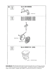 Page 9 parts for Husqvarna Chainsaw 345 from AppliancePartsPros.com