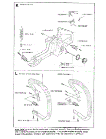 Handle parts for Husqvarna Chainsaw 350 from AppliancePartsPros.com