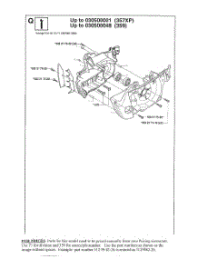 Crankcase Housing parts for Husqvarna Chainsaw 357XP EPA1 from AppliancePartsPros.com