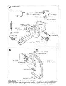 Handle (Body) Assembly parts for Husqvarna Chainsaw 359 from AppliancePartsPros.com