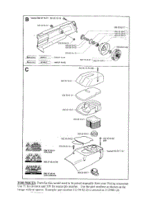 Clutch, Air Filter, Housing parts for Husqvarna Brush Cutter 371K from AppliancePartsPros.com
