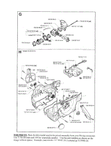 Carb, Housing parts for Husqvarna Brush Cutter 371K from AppliancePartsPros.com