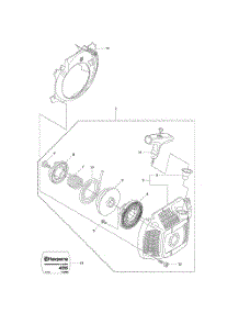 Starter parts for Husqvarna Chainsaw 435E from AppliancePartsPros.com
