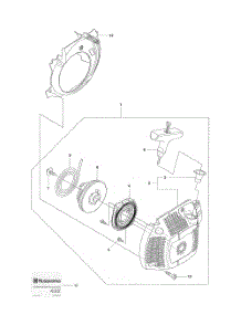 Starter 435 parts for Husqvarna Chainsaw 440E from AppliancePartsPros.com