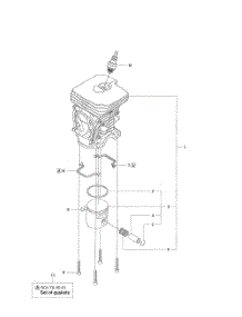 Cylinder Piston 440E parts for Husqvarna Chainsaw 440E from AppliancePartsPros.com