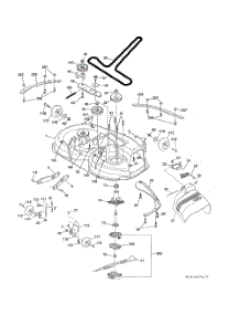 Mower Deck parts for Husqvarna Riding Mower Tractor 502110 from AppliancePartsPros.com