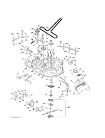 Mower Deck parts for Husqvarna Riding Mower Tractor 502120 from AppliancePartsPros.com