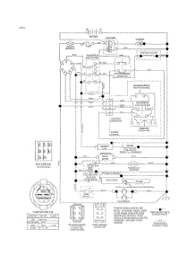 Schematic Diagram parts for Husqvarna Riding Mower Tractor 502120 from AppliancePartsPros.com