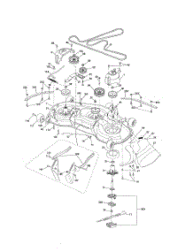 Mower Deck parts for Husqvarna Riding Mower Tractor 502130 from AppliancePartsPros.com