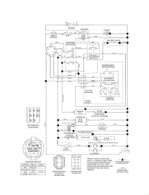 Schematic Diagram parts for Husqvarna Riding Mower Tractor 502130 from AppliancePartsPros.com