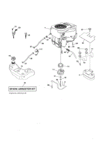 Engine parts for Husqvarna Riding Mower Tractor 502140 from AppliancePartsPros.com