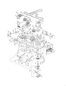 Mower Deck parts for Husqvarna Riding Mower Tractor 502140 from AppliancePartsPros.com