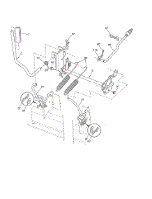 Mower Lift parts for Husqvarna Riding Mower Tractor 502140 from AppliancePartsPros.com