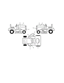 Decals parts for Husqvarna Riding Mower Tractor 502140 from AppliancePartsPros.com