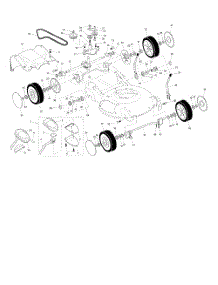 Wheels  /  Tires  /  Belt parts for Husqvarna Walk Behind Lawn Mower 55R21HVA from AppliancePartsPros.com