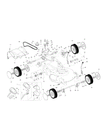 Wheels  /  Tires  /  Belt  /  Drive Cover parts for Husqvarna Walk Behind Lawn Mower 55R21HVB from AppliancePartsPros.com