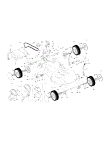 Wheels  /  Tires  /  Belt  /  Drive Cover parts for Husqvarna Walk Behind Lawn Mower 55R21HVD from AppliancePartsPros.com