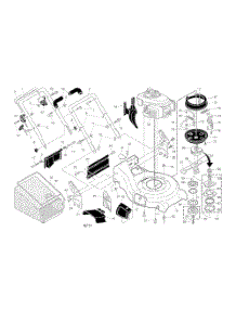 Engine  /  Housing  /  Handle parts for Husqvarna Walk Behind Lawn Mower 7021RB from AppliancePartsPros.com