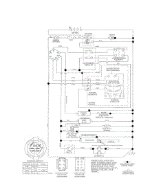 Schematic Diagram parts for Husqvarna Riding Mower Tractor 917240461 from AppliancePartsPros.com