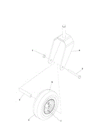 Caster parts for Husqvarna Riding Mower Tractor 917277820 from AppliancePartsPros.com