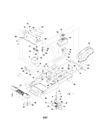 Main Frame-54" Deck parts for Husqvarna Riding Mower Tractor 917277840 from AppliancePartsPros.com
