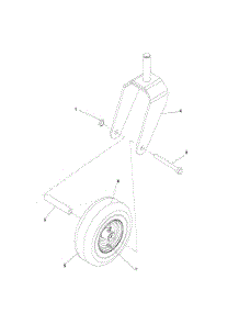 Caster parts for Husqvarna Riding Mower Tractor 917277840 from AppliancePartsPros.com