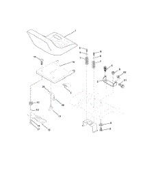 Seat Assembly parts for Husqvarna Riding Mower Tractor 917279001 from AppliancePartsPros.com