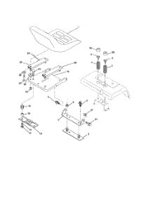 Seat Assembly parts for Husqvarna Riding Mower Tractor 917279040 from AppliancePartsPros.com
