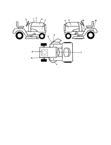 Decals parts for Husqvarna Riding Mower Tractor 917279060 from AppliancePartsPros.com