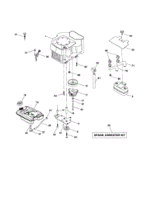 Engine parts for Husqvarna Riding Mower Tractor 917279100 from AppliancePartsPros.com