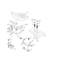 Seat Assembly parts for Husqvarna Riding Mower Tractor 917279100 from AppliancePartsPros.com