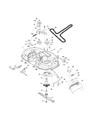 Mower Deck parts for Husqvarna Riding Mower Tractor 917279181 from AppliancePartsPros.com