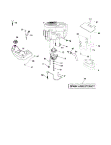 Engine parts for Husqvarna Riding Mower Tractor 917279200 from AppliancePartsPros.com