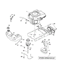 Engine parts for Husqvarna Riding Mower Tractor 917279240 from AppliancePartsPros.com