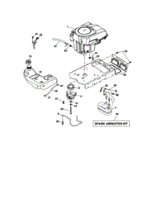 Engine parts for Husqvarna Riding Mower Tractor 917279241 from AppliancePartsPros.com